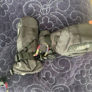 Swany Kids Black Mittens youth medium